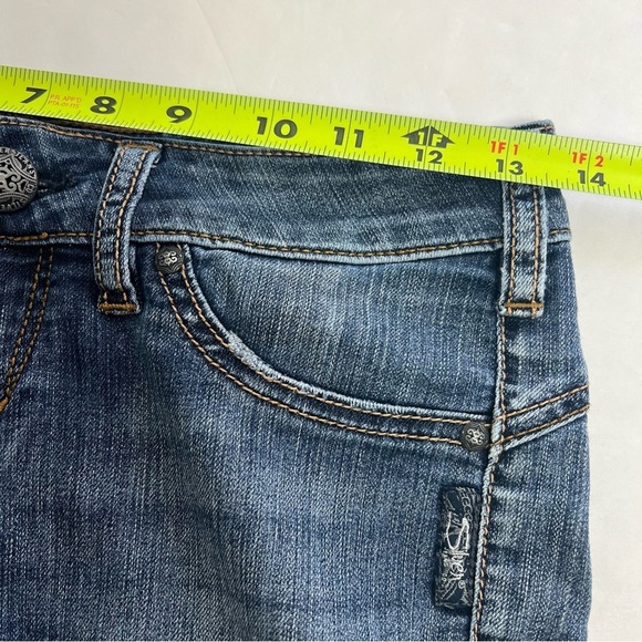 SILVER Women’s Blue Jean Jeggings 1/2 CAMDEN ROSE - Picture 9 of 14